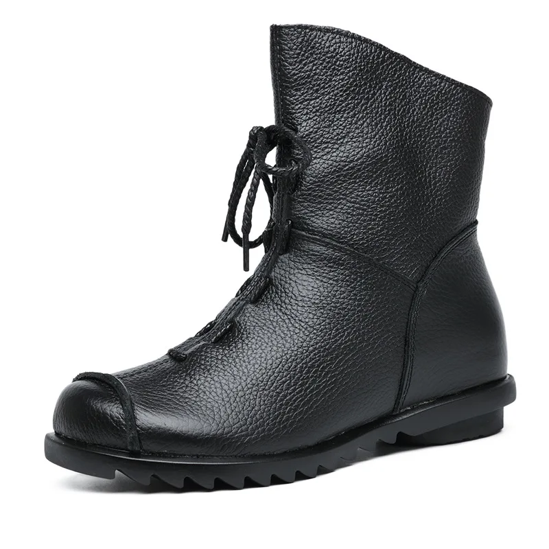 Genuine Leather Women Winter Boots Fashion New Mid Calf Boot for Women Non Slip Rubber Zipper Fur Boots Warm Ladies Shoes
Genuine Leather Women Winter Boots Fashion New Mid Calf Boot for Women Non Slip Rubber Zipper Fur Boots Warm Ladies Shoes