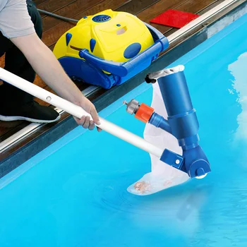 Portable Pool Vacuum Jet Underwater Cleaner with Mesh Bag, 5-Section Pole for Above Ground Pool/ Spas/ Ponds
Portable Pool Vacuum Jet Underwater Cleaner with Mesh Bag, 5-Section Pole for Above Ground Pool/ Spas/ Ponds