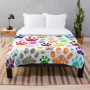 Soft Blanket for Bed Sherpa Flannel Fleece Blanket Home Travel Sofa Soft Throw Blanket Distressed Colorful Dow Paw Prints
Soft Blanket for Bed Sherpa Flannel Fleece Blanket Home Travel Sofa Soft Throw Blanket Distressed Colorful Dow Paw Prints