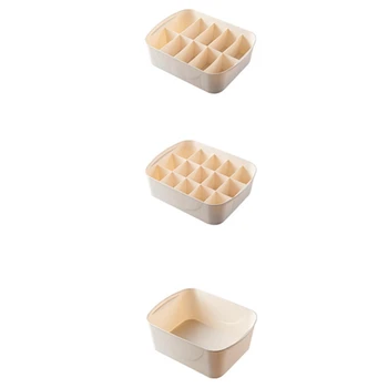 3Pcs/Set Houseware Underwear Organizer with Cover Home Storage Socks Bra Medicine Box for Clothes Drawer Dividers Closet
3Pcs/Set Houseware Underwear Organizer with Cover Home Storage Socks Bra Medicine Box for Clothes Drawer Dividers Closet