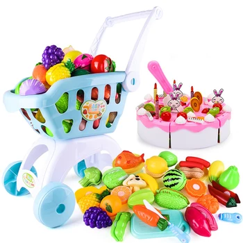 Kids Pretend Play Shopping Cart Supermarket Shopping Groceries Cart Trolley Toys Kitchen Simulation Cutting Fruits Cake Toys
Kids Pretend Play Shopping Cart Supermarket Shopping Groceries Cart Trolley Toys Kitchen Simulation Cutting Fruits Cake Toys