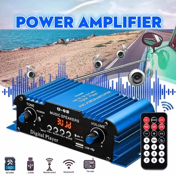 2CH 200W*2 12V Mini Amplifier Home Audio Furnishing Furniture Car Amplifier HiFi Amplifier 20-20KHZ Support bluetooth FM Radio
2CH 200W*2 12V Mini Amplifier Home Audio Furnishing Furniture Car Amplifier HiFi Amplifier 20-20KHZ Support bluetooth FM Radio