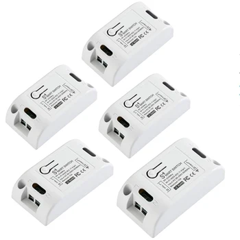 5PCS RF Wifi Wireless Smart Switch Moudle Support APP/RF/Voice/Lan Control for Smart Home Works with 433MHz Remote Timer
5PCS RF Wifi Wireless Smart Switch Moudle Support APP/RF/Voice/Lan Control for Smart Home Works with 433MHz Remote Timer