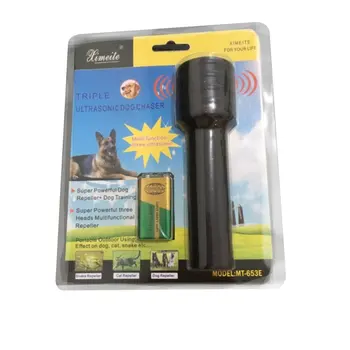 Ultrasonic LED Dog Repeller Trainer Pet Rumbling Equipment Flashlight Torch with 3 Modes for Training Driving Dog Flash Light
Ultrasonic LED Dog Repeller Trainer Pet Rumbling Equipment Flashlight Torch with 3 Modes for Training Driving Dog Flash Light