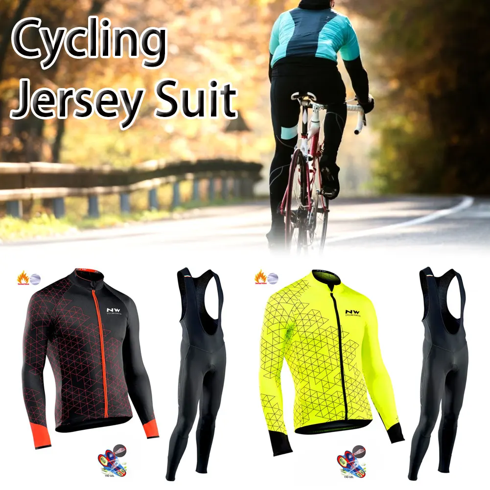Cycling Jersey Set Winter Thermal Warm Fleece Men Long Sleeve MTB Bike Clothes Cycling Bib Pants Outdoor Sports Clothes
Cycling Jersey Set Winter Thermal Warm Fleece Men Long Sleeve MTB Bike Clothes Cycling Bib Pants Outdoor Sports Clothes