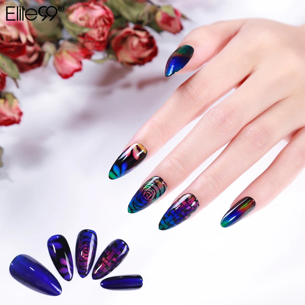 Elite99 Thermochromic Liquid Crystal Color Changing Gel Nail Polish Black Color Needed Soak Off Nail Art Manicure Gel Varnish
Elite99 Thermochromic Liquid Crystal Color Changing Gel Nail Polish Black Color Needed Soak Off Nail Art Manicure Gel Varnish