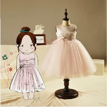 o-neck pink tulle lace sashes button flower girl Dresses for weddings 2016 first communion dresses for girls tea-length beading
o-neck pink tulle lace sashes button flower girl Dresses for weddings 2016 first communion dresses for girls tea-length beading