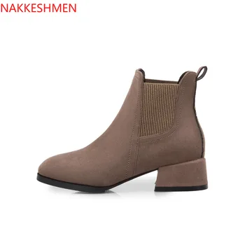 2020 New Style for Autumn and Winter in Europe and America Chunky-Heel Boots di tong Suede Casual Foreign Trade L Boots
2020 New Style for Autumn and Winter in Europe and America Chunky-Heel Boots di tong Suede Casual Foreign Trade L Boots