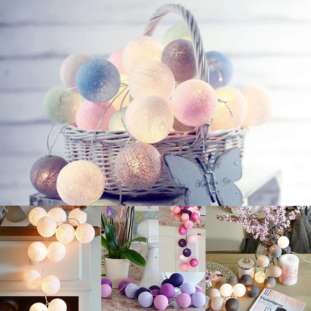 USB/Battery Powered LED String Light Fairy Cotton Ball Light String 3M 20LED for Wedding Party Bedroom Christmas Tree Decoration
USB/Battery Powered LED String Light Fairy Cotton Ball Light String 3M 20LED for Wedding Party Bedroom Christmas Tree Decoration