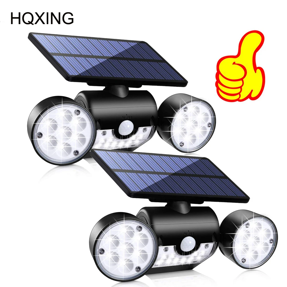 HQXING 2pack Solar Lights Outdoor, LED Waterproof Solar Powered Wall Lights with Motion Sensor Dual Head Spotlights Light
HQXING 2pack Solar Lights Outdoor, LED Waterproof Solar Powered Wall Lights with Motion Sensor Dual Head Spotlights Light