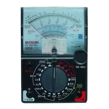 YX-360TRn Analog Multimeter Plastic Gauge Shell AC DC Volt Ohm Current Testing Mutimeter Electrical Pointer Multitester
YX-360TRn Analog Multimeter Plastic Gauge Shell AC DC Volt Ohm Current Testing Mutimeter Electrical Pointer Multitester
