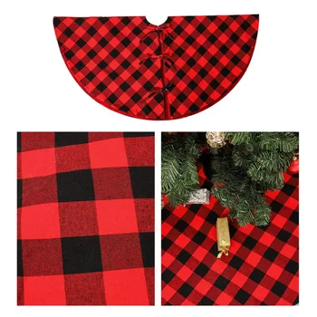 47.2-Inch Large Sized Christmas Tree Skirt Red And Black Lattice Design Xmas Tree Apron Holiday Decorations
47.2-Inch Large Sized Christmas Tree Skirt Red And Black Lattice Design Xmas Tree Apron Holiday Decorations