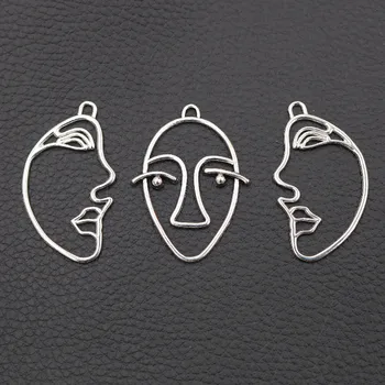 8pcs Hollow Human Face Charm Fashion Earrings Necklace DIY Alloy Pendants For Jewelry Handicraft Making Findings A2202
8pcs Hollow Human Face Charm Fashion Earrings Necklace DIY Alloy Pendants For Jewelry Handicraft Making Findings A2202