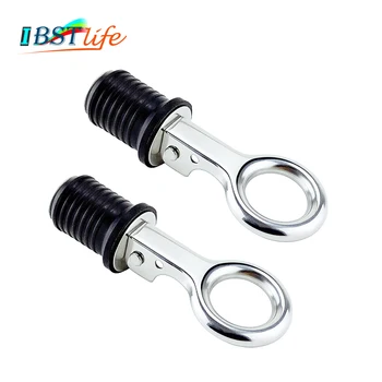2X StainlessSteel 304 Handle Rubber Drain Plug Snap Tight Flip Style Hull Livewell bilge transom seawall marine boat accessories
2X StainlessSteel 304 Handle Rubber Drain Plug Snap Tight Flip Style Hull Livewell bilge transom seawall marine boat accessories