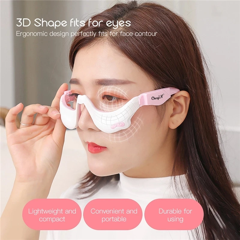 3D EMS Electric Eye Massager Pulse Micro-Current Vibration Warm Eye Muscle Massage Relief Relaxation Wrinkle Reduction
3D EMS Electric Eye Massager Pulse Micro-Current Vibration Warm Eye Muscle Massage Relief Relaxation Wrinkle Reduction