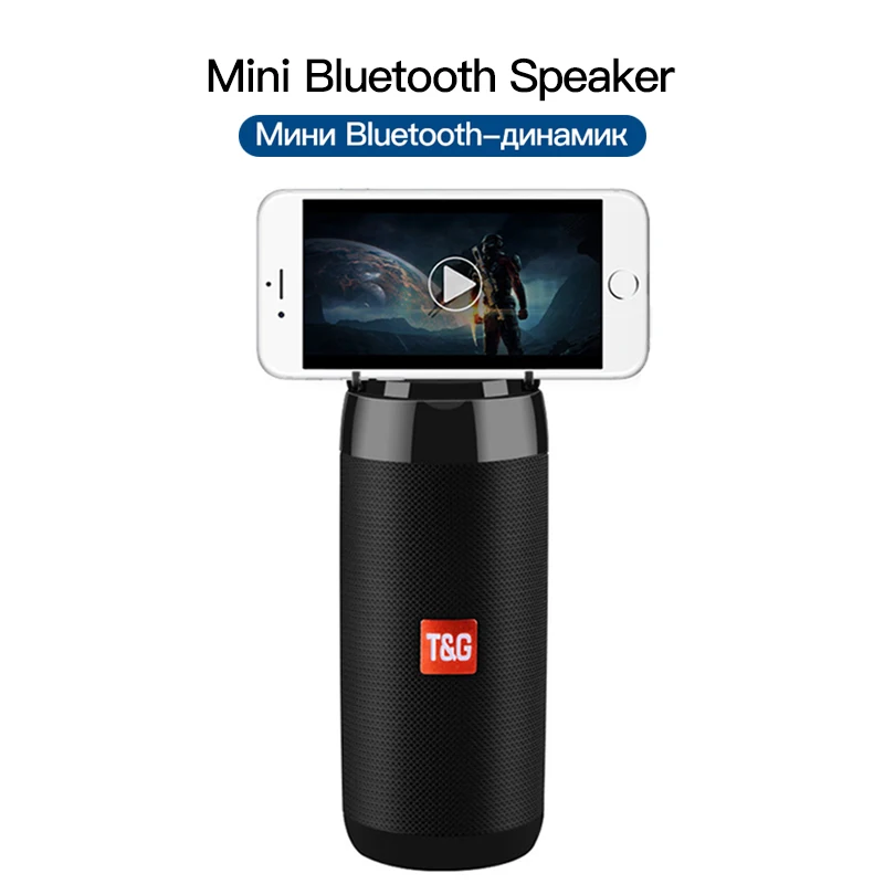 Mini Bluetooth Speaker TG113C Portable Column Loundpeakers with FM Radio Outdoor WirelessSubwoofer &Phone Holder Dropshipping
Mini Bluetooth Speaker TG113C Portable Column Loundpeakers with FM Radio Outdoor WirelessSubwoofer &Phone Holder Dropshipping