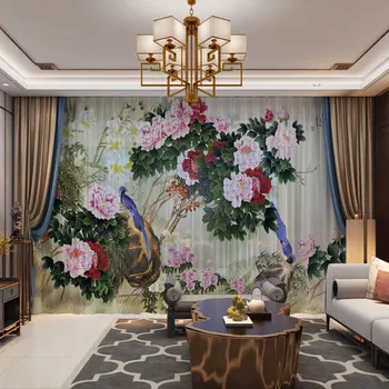 Birds Floral Chinese Style 3D Customized Photo Curtains Natural Drape Panel Sheer Tulle Curtains For Living Room Door Bedroom
Birds Floral Chinese Style 3D Customized Photo Curtains Natural Drape Panel Sheer Tulle Curtains For Living Room Door Bedroom