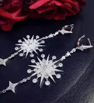high quality diamond crystal jewelry storne 925 silver tassels lady's earings 45
high quality diamond crystal jewelry storne 925 silver tassels lady's earings 45