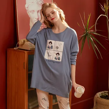 Autumn New Style Women Good Quality Cotton Cartoon Printed Pajamas Sets Soft Comfortable Fabric Loose Casual Shirt Top Homewear
Autumn New Style Women Good Quality Cotton Cartoon Printed Pajamas Sets Soft Comfortable Fabric Loose Casual Shirt Top Homewear