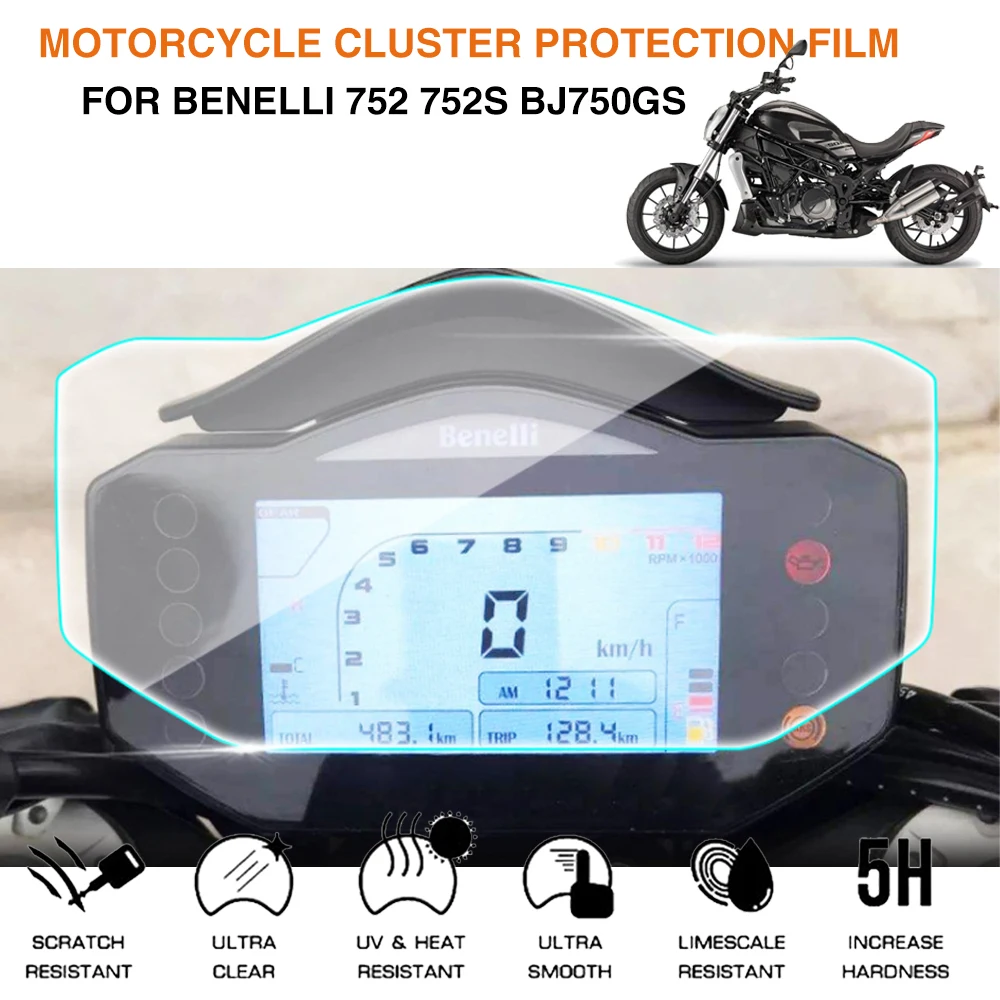 Motorcycle Cluster Scratch Protection Film Dashboard Instrument Speedometer Screen Sticker For Benelli 752 752s BJ750GS
Motorcycle Cluster Scratch Protection Film Dashboard Instrument Speedometer Screen Sticker For Benelli 752 752s BJ750GS
