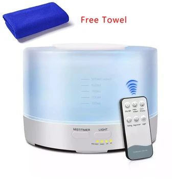 550ML Air Humidifier Essential Oil Diffuser With Remote Control Wood Grain Aroma Diffuser 7 Color LED Lights For Home Office
550ML Air Humidifier Essential Oil Diffuser With Remote Control Wood Grain Aroma Diffuser 7 Color LED Lights For Home Office