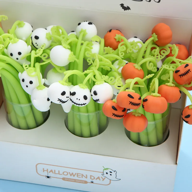 48 pcs/lot Bendable Halloween Pumpkin Gel Pen Cute 0.5mm black Ink neutral Pen Promotional Gift Stationery School Supplies
48 pcs/lot Bendable Halloween Pumpkin Gel Pen Cute 0.5mm black Ink neutral Pen Promotional Gift Stationery School Supplies