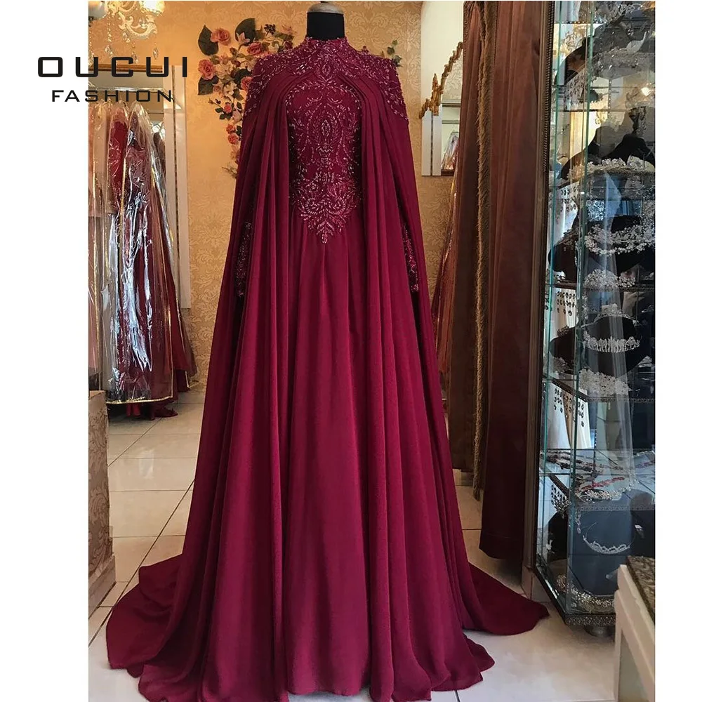 Halter Muslim Evening Dress Long with Sleeves 2019 Robe De Soiree Chiffion Appliques Evening Gowns for Women OL103440
Halter Muslim Evening Dress Long with Sleeves 2019 Robe De Soiree Chiffion Appliques Evening Gowns for Women OL103440