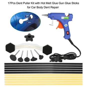 Hot New 17Pcs Dent Puller Kit with Hot Melt Glue Gun Glue Sticks for Car Body Dent Repair
Hot New 17Pcs Dent Puller Kit with Hot Melt Glue Gun Glue Sticks for Car Body Dent Repair