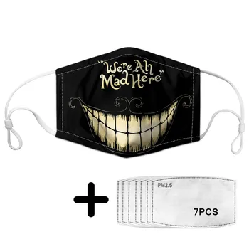Cheshire Cat Print Face Mouth Masks with 7pcs PM2.5 Anti Air Dust Mask for Women Mascherine Alice In Wonderland Pattern Custom
Cheshire Cat Print Face Mouth Masks with 7pcs PM2.5 Anti Air Dust Mask for Women Mascherine Alice In Wonderland Pattern Custom