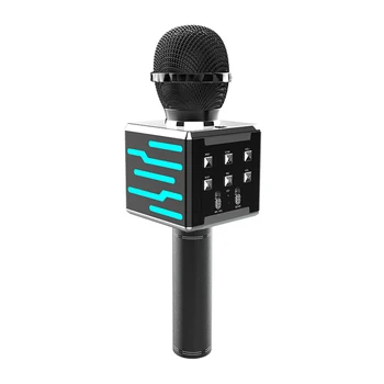 

Singing Karaoke Microphone Home KTV Wireless Bluetooth Party Noise Reduction With Light Portable Speaker Handheld Rechargeable