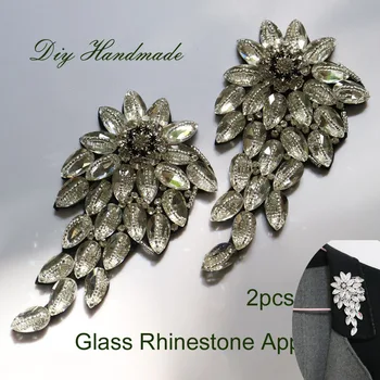 2pc top Glass Rhinestone appliques sew on Beaded flower patches for clothes DIY sequins parches Fashion sew on Parche appliques 
2pc top Glass Rhinestone appliques sew on Beaded flower patches for clothes DIY sequins parches Fashion sew on Parche appliques