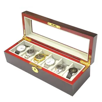 6 Slot Watch Storage Box Watch Shop Display Stand Wooden Storage Case Retro Jewelry Container With Key Gift For Collectors
6 Slot Watch Storage Box Watch Shop Display Stand Wooden Storage Case Retro Jewelry Container With Key Gift For Collectors