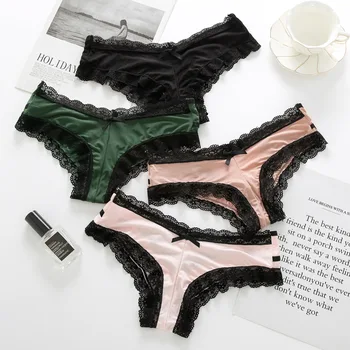 Female Underwear 4Colors Briefs Spandex Low-waist Lace 1Pcs Breathable European Style Thong Panty Tummy Control Panties
Female Underwear 4Colors Briefs Spandex Low-waist Lace 1Pcs Breathable European Style Thong Panty Tummy Control Panties