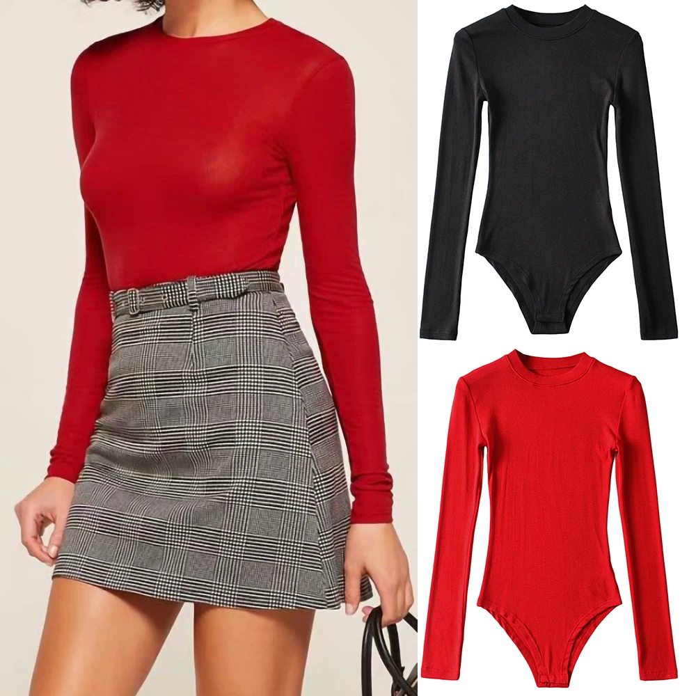Fall Winter Sexy Knitted Ribbed Bodysuit Women O Neck Long Sleeve Slim Bodycon Jumpsuit Casual Black Rompers Streetwear Clothes
Fall Winter Sexy Knitted Ribbed Bodysuit Women O Neck Long Sleeve Slim Bodycon Jumpsuit Casual Black Rompers Streetwear Clothes