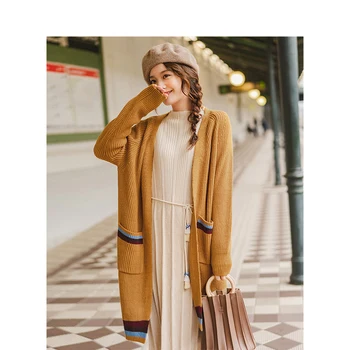 INMAN 2020 Spring Autumn New Arrival Whorl Contrast Color Stripe Leisure Literature Cardigan
INMAN 2020 Spring Autumn New Arrival Whorl Contrast Color Stripe Leisure Literature Cardigan