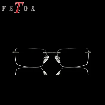 FEIDA Computer Rimless Pure Titanium Glasses Frame Men Woman Memory Eyeglass Frames Square Shape Prescription Eyewear
FEIDA Computer Rimless Pure Titanium Glasses Frame Men Woman Memory Eyeglass Frames Square Shape Prescription Eyewear