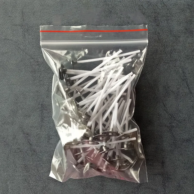 50pcs/bag Candle Wicks Thick DIY Handmade Candle Making Supplies Material Smokeless Lamp Core Thick Waxed Wicks Christmas