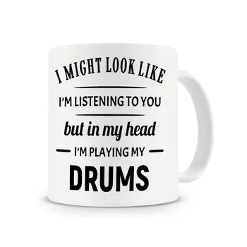 In My Head I'm Playing My Drums/BADMINTON/PAINO Mug, Funny Coffee Mug, Drums Gifts, Drums Mug Cup with Stirring Spoon
In My Head I'm Playing My Drums/BADMINTON/PAINO Mug, Funny Coffee Mug, Drums Gifts, Drums Mug Cup with Stirring Spoon