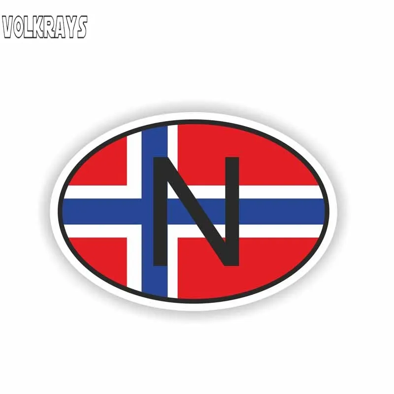 Volkrays Personality Car Sticker N Norway Country Code Accessories Waterproof Reflective Cover Scratches Vinyl Decal,5cm*8cm
Volkrays Personality Car Sticker N Norway Country Code Accessories Waterproof Reflective Cover Scratches Vinyl Decal,5cm*8cm
