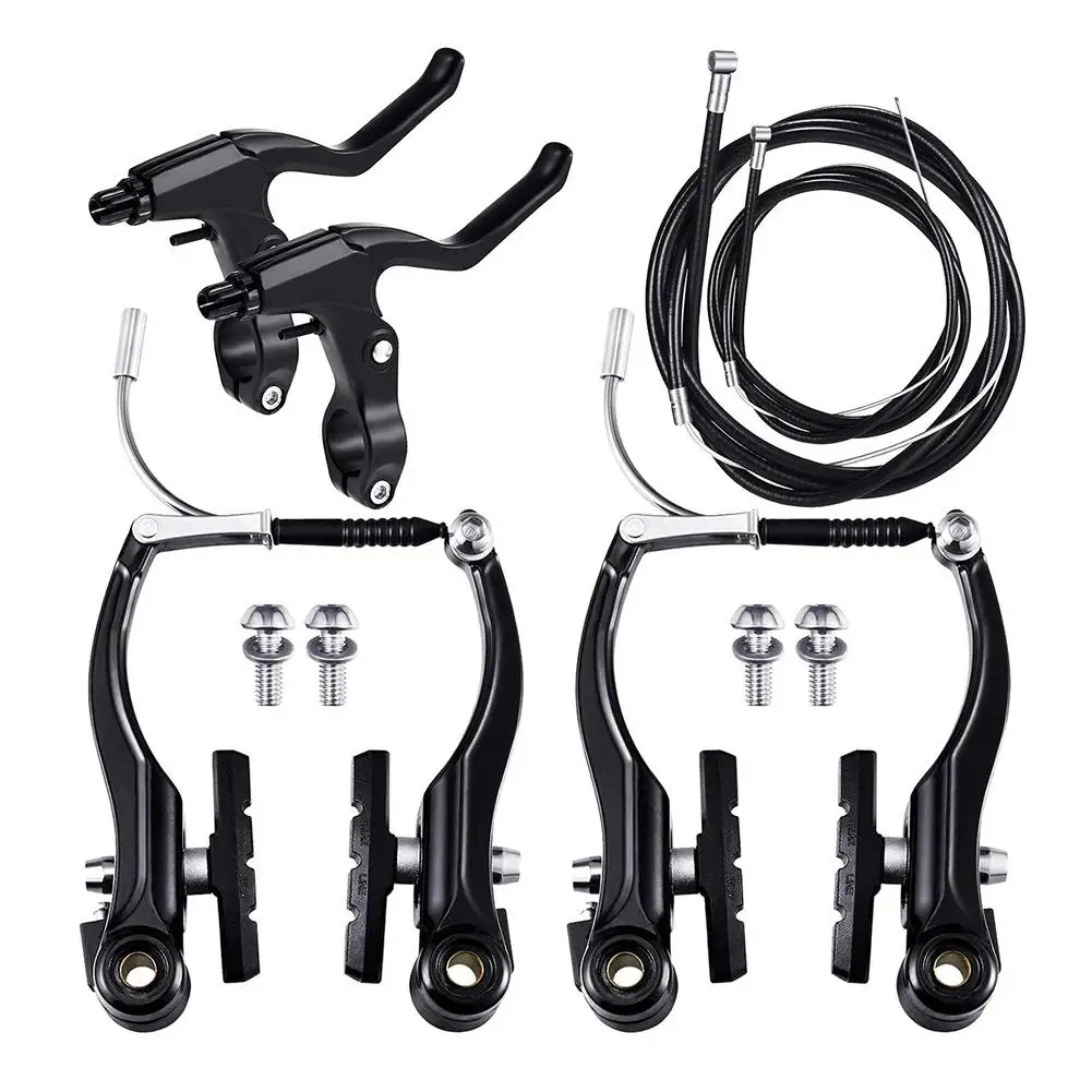 Bicycle Linear Pull V Brake Caliper Set Complete Bike Brake Set Mountain Bike Brake Cable Lever Kit Bike V Brake Brake Sensitivi
Bicycle Linear Pull V Brake Caliper Set Complete Bike Brake Set Mountain Bike Brake Cable Lever Kit Bike V Brake Brake Sensitivi