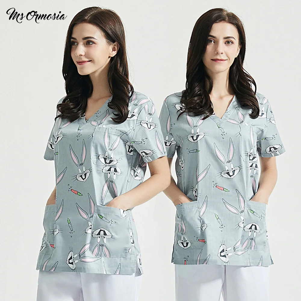 Animal printing spa uniforms Nutritionist work clothing Laboratory dustproof work clothes Children's Checkup Center scrubs shirt
Animal printing spa uniforms Nutritionist work clothing Laboratory dustproof work clothes Children's Checkup Center scrubs shirt