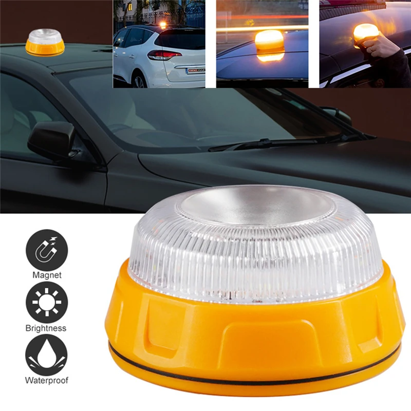 

LED V16 Traffic Safety Warning Lights LED Work Lamp Outdoor Lighting Car Emergency SOS Lights Magnetic Car Beacon Lights