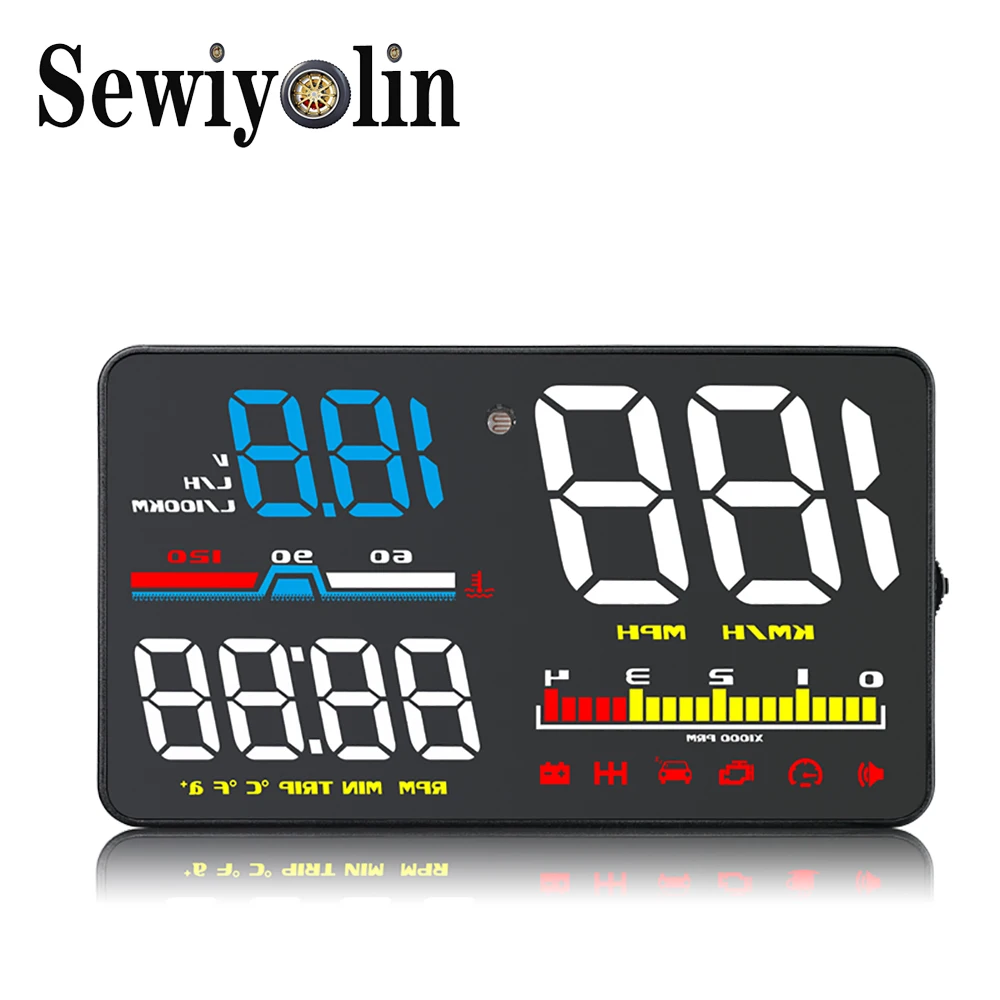 2019 New D5000 HUD Head Up Display Auto HUD OBD2 Car Speed Projector KMH MPH Speedometer Car Detector Oil Consumption For Ford
2019 New D5000 HUD Head Up Display Auto HUD OBD2 Car Speed Projector KMH MPH Speedometer Car Detector Oil Consumption For Ford