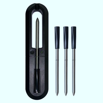 Wireless Digital Bluetooth Barbecue Thermometer APP Control Food Cooking Oven Meat Barbecue Thermometer with 4 Probes
Wireless Digital Bluetooth Barbecue Thermometer APP Control Food Cooking Oven Meat Barbecue Thermometer with 4 Probes