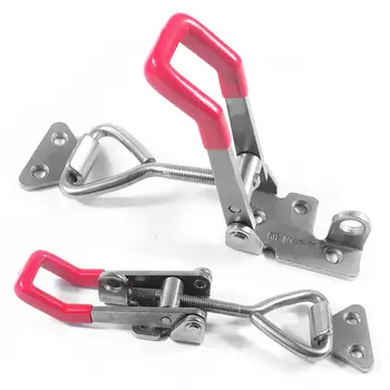 GH-4003-SS Stainless Steel Adjustable Locking Clasp Toggle Clamp Door Bolt Type Pull Action Latch Hand 600kg Woodworking Tools
GH-4003-SS Stainless Steel Adjustable Locking Clasp Toggle Clamp Door Bolt Type Pull Action Latch Hand 600kg Woodworking Tools