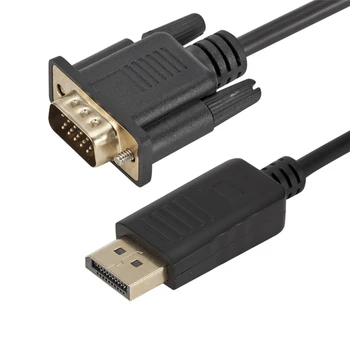 DisplayPort to VGA Adapter, DisplayPort to VGA 6 Feet Cable Male to Male Gold-Plated Cord Compatible for Lenovo Dell HP ASUS etc
DisplayPort to VGA Adapter, DisplayPort to VGA 6 Feet Cable Male to Male Gold-Plated Cord Compatible for Lenovo Dell HP ASUS etc