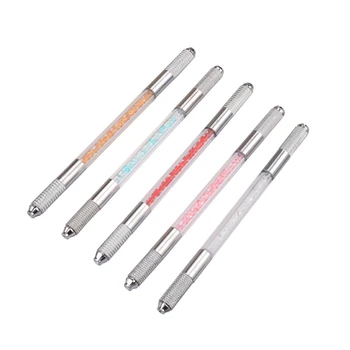 5Pcs Double Head Crystal Clear Manual Eyebrow Permanent Makeup Pen Tattoo Machine Microblading Pen, Ran Color
5Pcs Double Head Crystal Clear Manual Eyebrow Permanent Makeup Pen Tattoo Machine Microblading Pen, Ran Color
