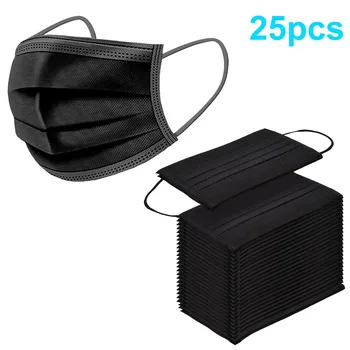 25pcs Black Disposable Masks Anti-Dust Face Mask Adult Mask With Elastic Earloop Face Mask Dustproof masque jetable Adult mask
25pcs Black Disposable Masks Anti-Dust Face Mask Adult Mask With Elastic Earloop Face Mask Dustproof masque jetable Adult mask