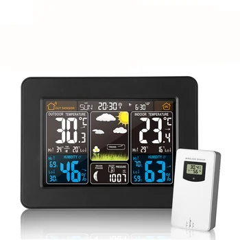 Wireless Weather Station Color Forecast With Alert Temperature Humidity Barometer Alarm Moon Phase Colorful Weather Forecast
Wireless Weather Station Color Forecast With Alert Temperature Humidity Barometer Alarm Moon Phase Colorful Weather Forecast