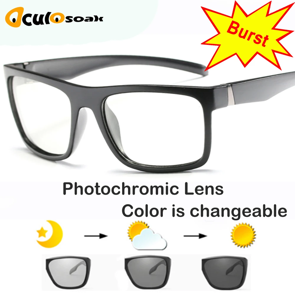 Polarized Photochromic Sunglasses Men UV400 Anti-Glare Brand Rectangle Chameleon Sunglasses Driving Fishing Square Sunglasses
Polarized Photochromic Sunglasses Men UV400 Anti-Glare Brand Rectangle Chameleon Sunglasses Driving Fishing Square Sunglasses